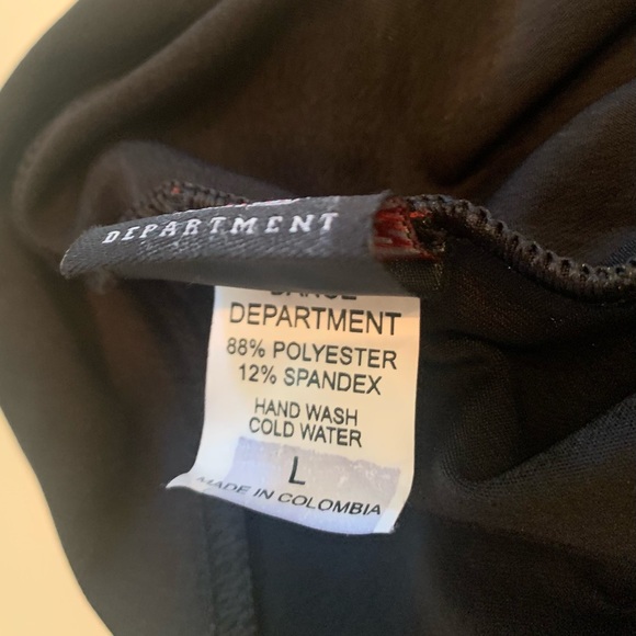 🌻Dance Department jazz black pants low V front high back Ch large 5 available - Picture 5 of 5